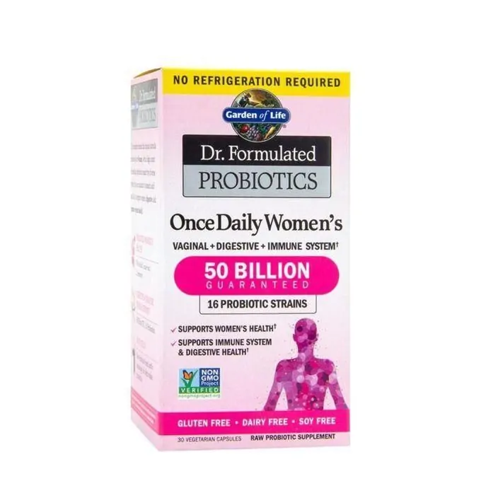 Garden Of Life Women Probiotiques pour Femmes 50 Milliards, système digestif immunitaire 30 capsules