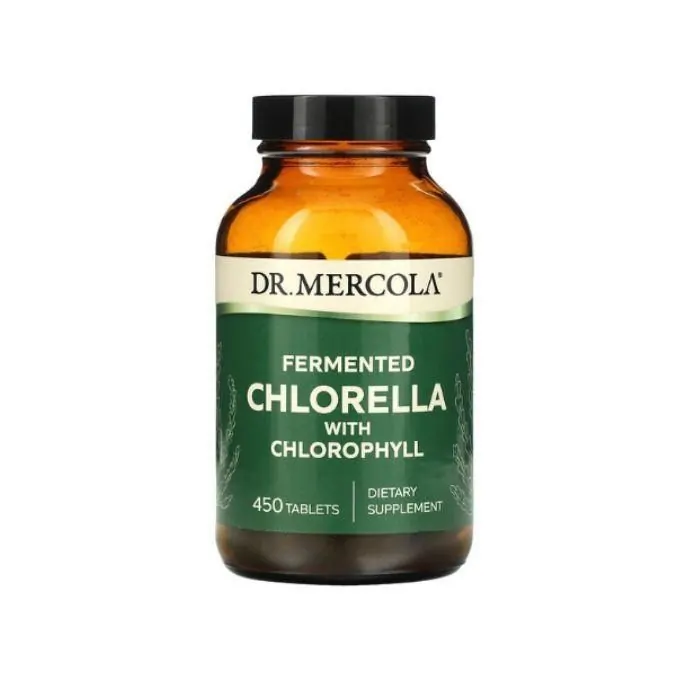 Promo ! Dr Mercola Chlorelle fermentée avec Chlorophylle 450 comprimés