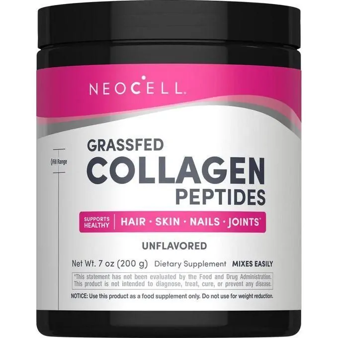 Promo ! Neocell Collagène Peptides Grassfed ( Articulations, Peau, Cheveux..) Sans Arôme 200 g