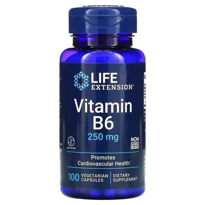 Promo ! Life Extension Vitamine B6 250 mg 100 capsules végétariennes