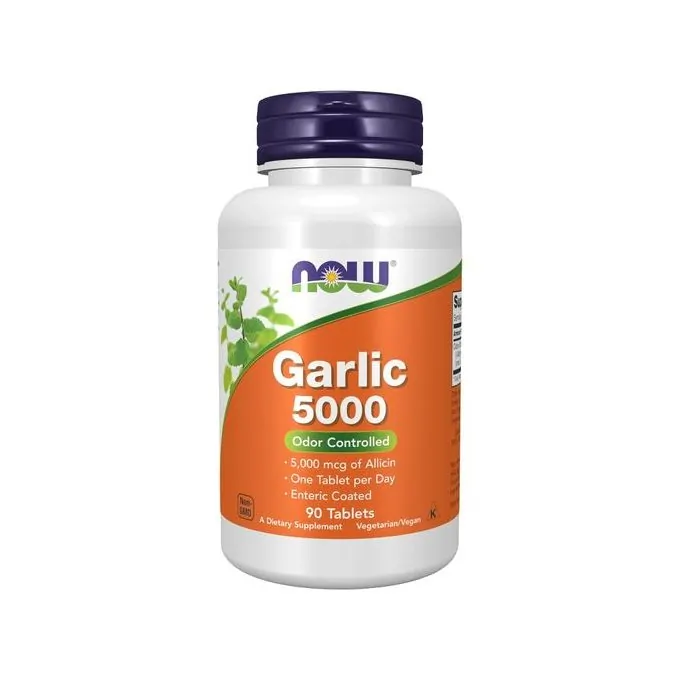 Now Foods Garlic 5000 Huile d’Ail, 90 comprimés
