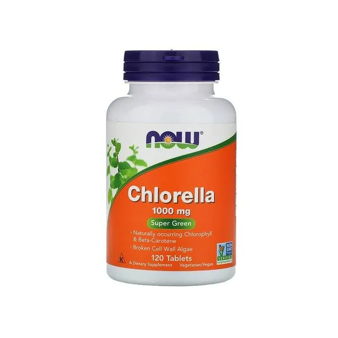Now Foods Chlorella, 1000 mg -120 comprimés