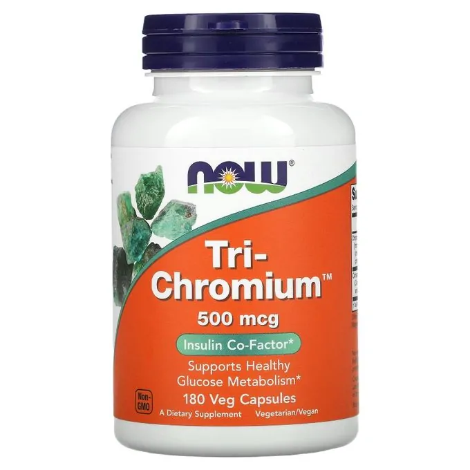Now Foods Tri-Chromium, 500 mcg 180 gélulesoduit