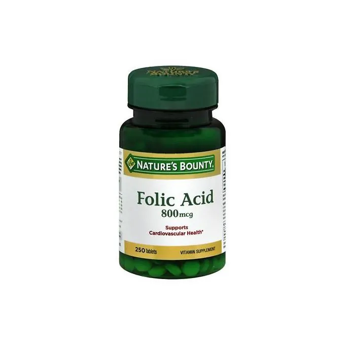 Nature’s Bounty Optimal Solutions Acide folique, 800 microgrammes, 250 comprimés
