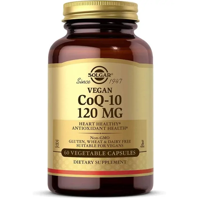 Promo ! Solgar CoQ-10 végétarienne, 120 mg, 60 capsules végétales