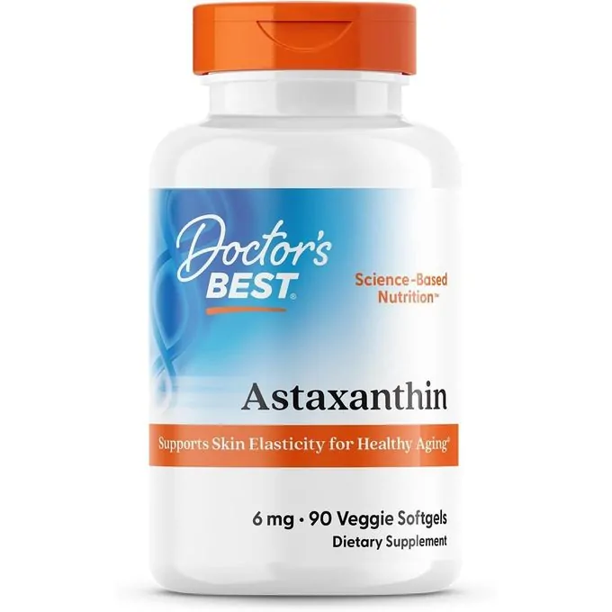 Promo ! Doctor’s BEST Astaxanthine, 6 mg, 90 capsules à enveloppe molle végétales