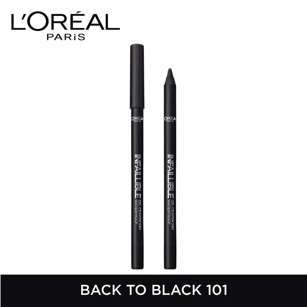Promo ! L’oréal paris – gel crayon infaillible eyeliner – black to black 01