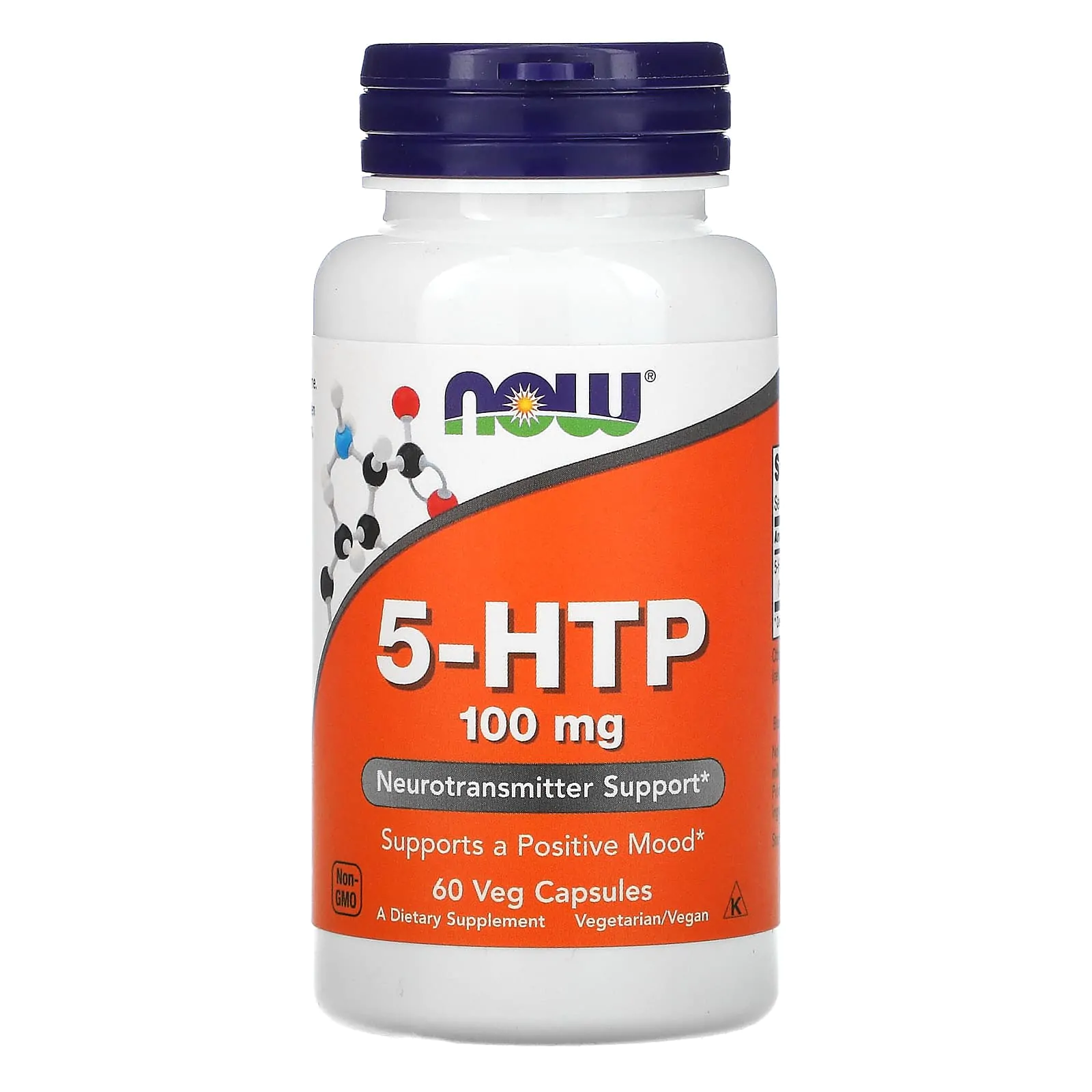 Promo ! Now foods 5-HTP 100 mg 60 capsules végétariennes