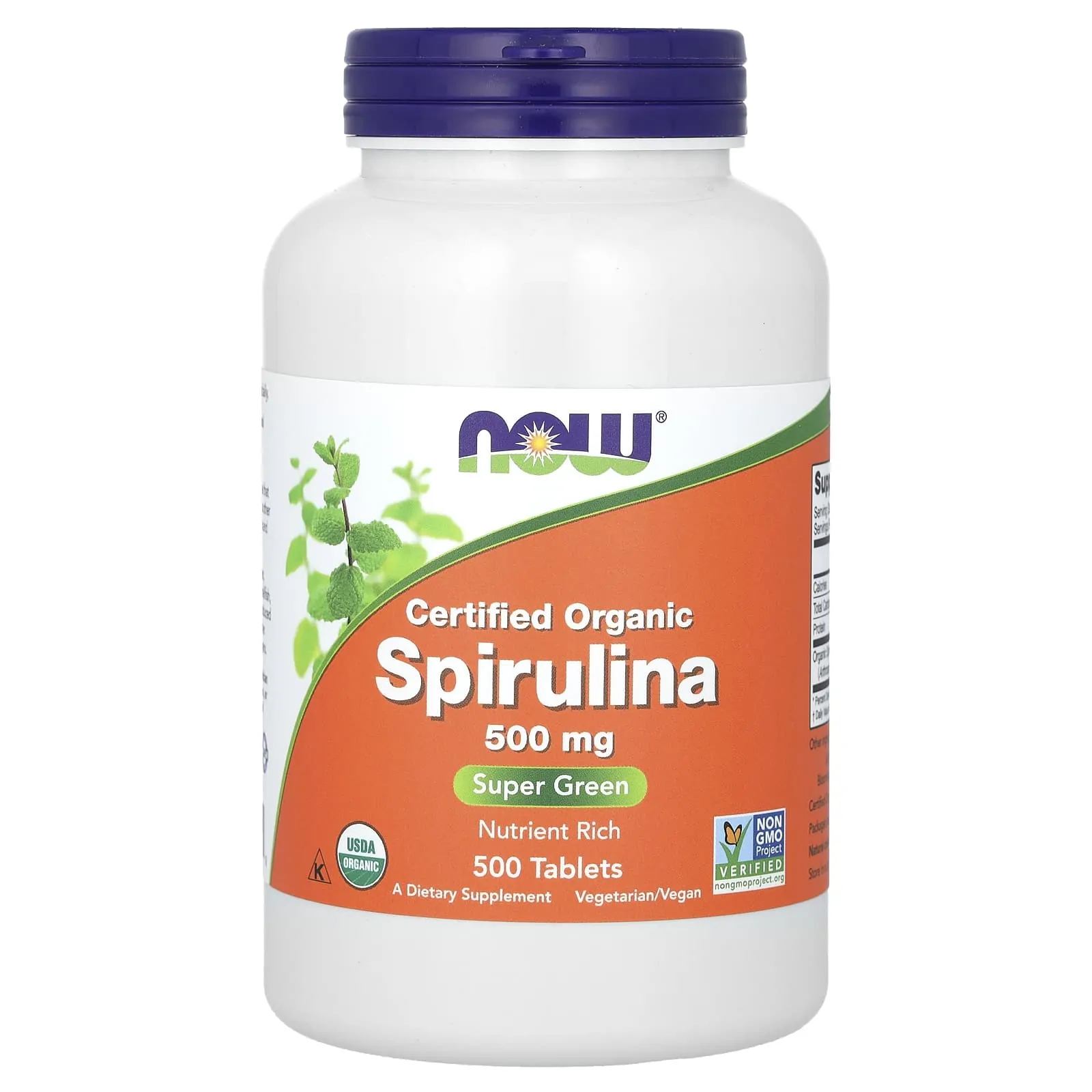 Promo ! Now foods Spiruline certifiée biologique 3000 mg 500 comprimés