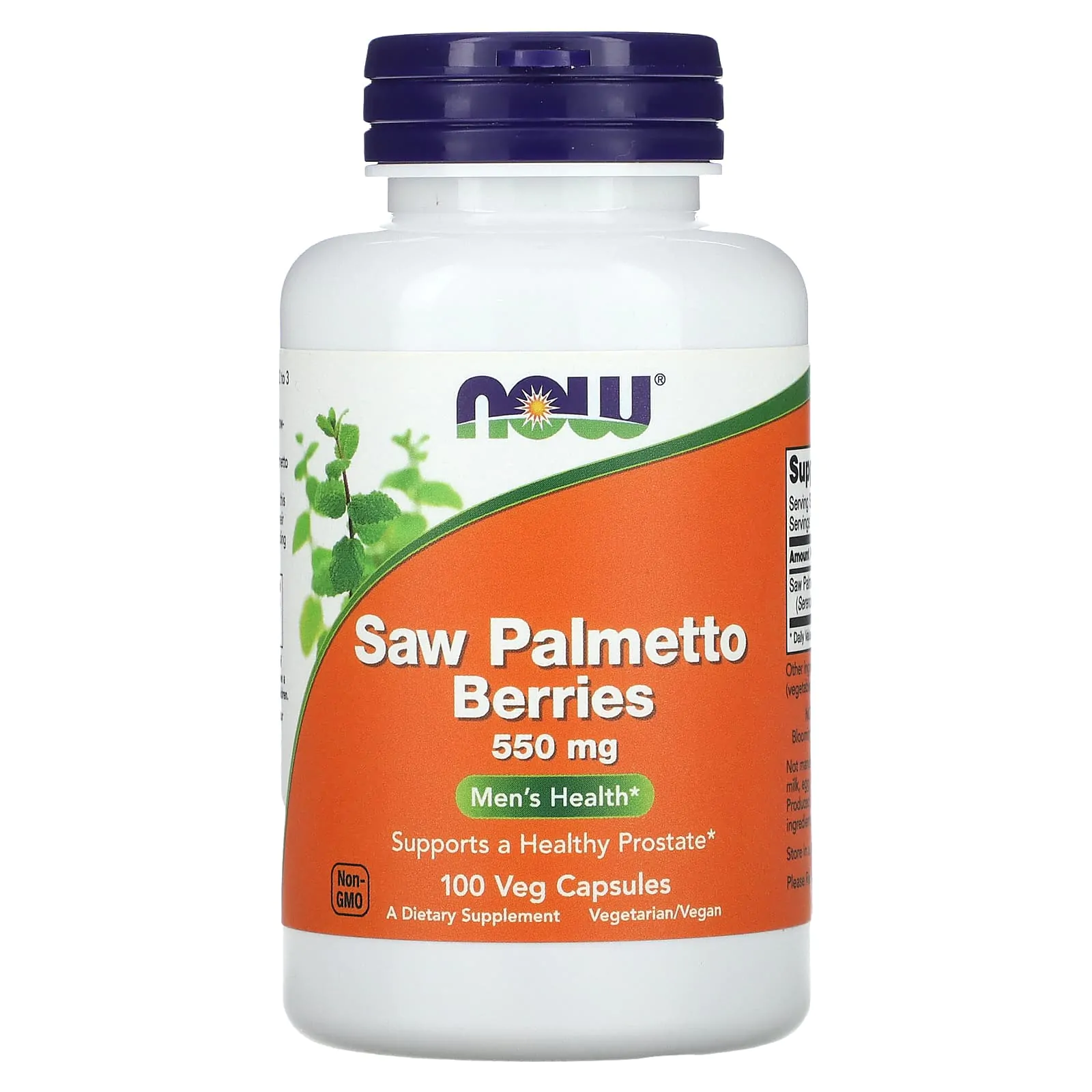 Promo ! Now Foods Saw Palmetto Berries Men’s Health 550 mg 100 Veg Capsules