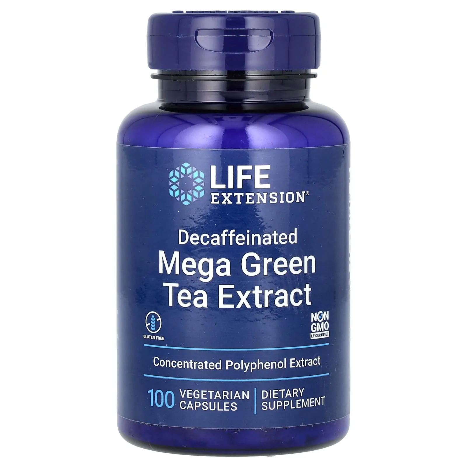 Promo ! Life Extension Extrait de super thé vert Décaféiné 100 capsules végétariennes