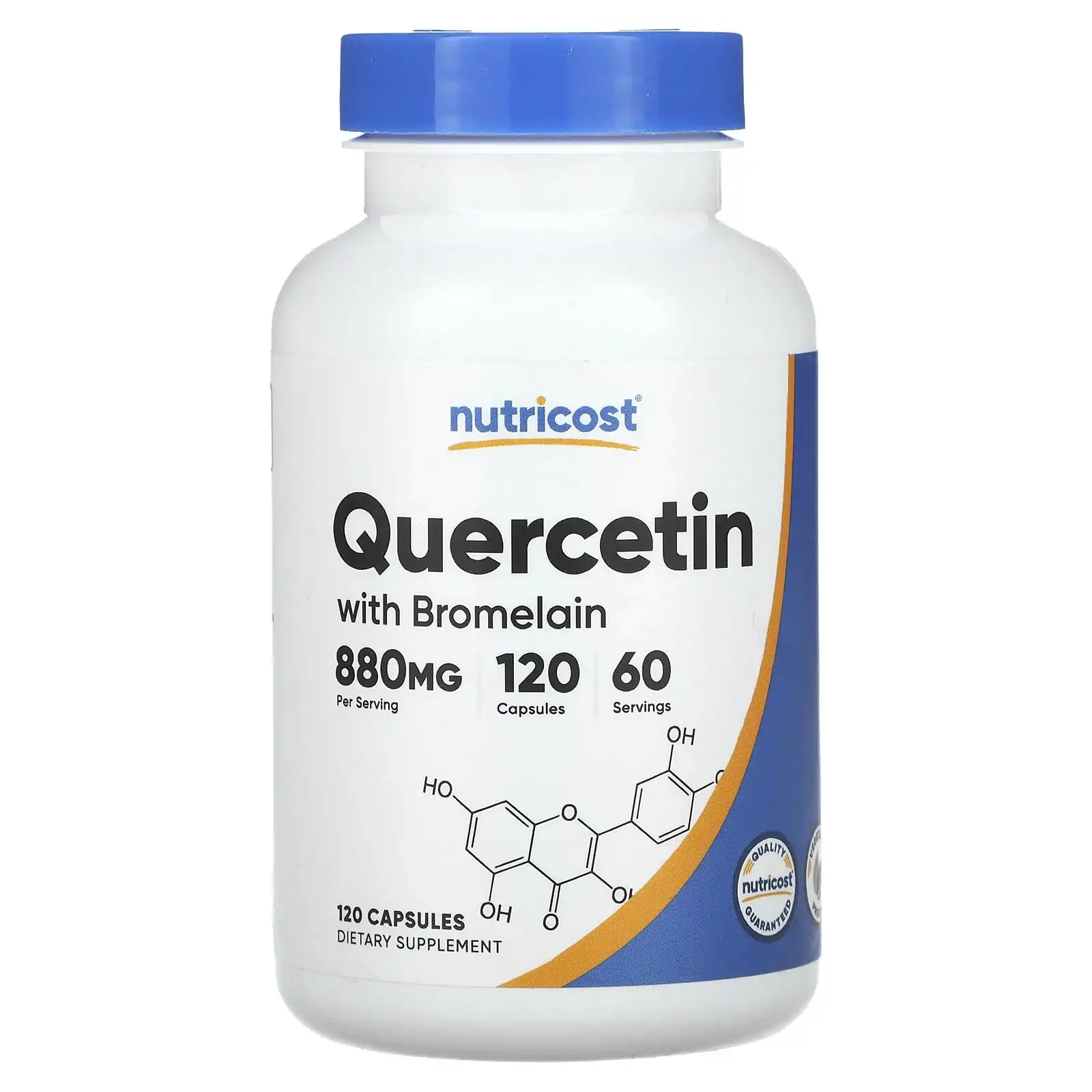 Promo ! Nutricost Quercétine et bromélaïne 120 capsules