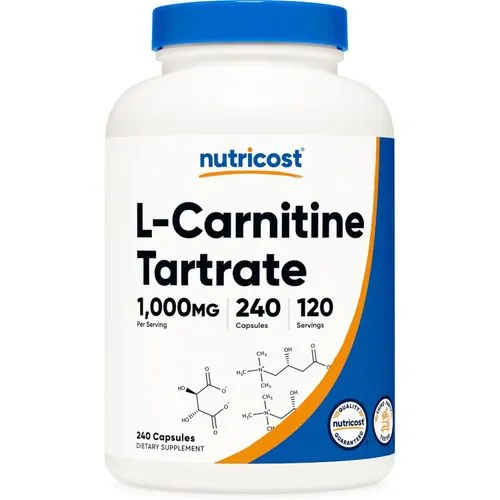Promo ! Nutricost artrate de L-carnitine 1000 mg 240 capsules (500 mg pièce)