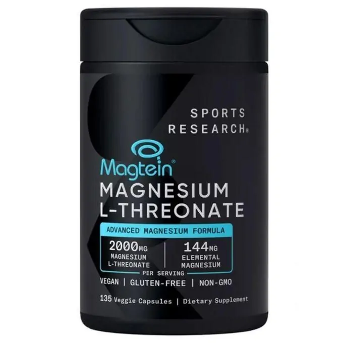 Promo ! Sports Research Magnesium L-Threonate, 135 capsules