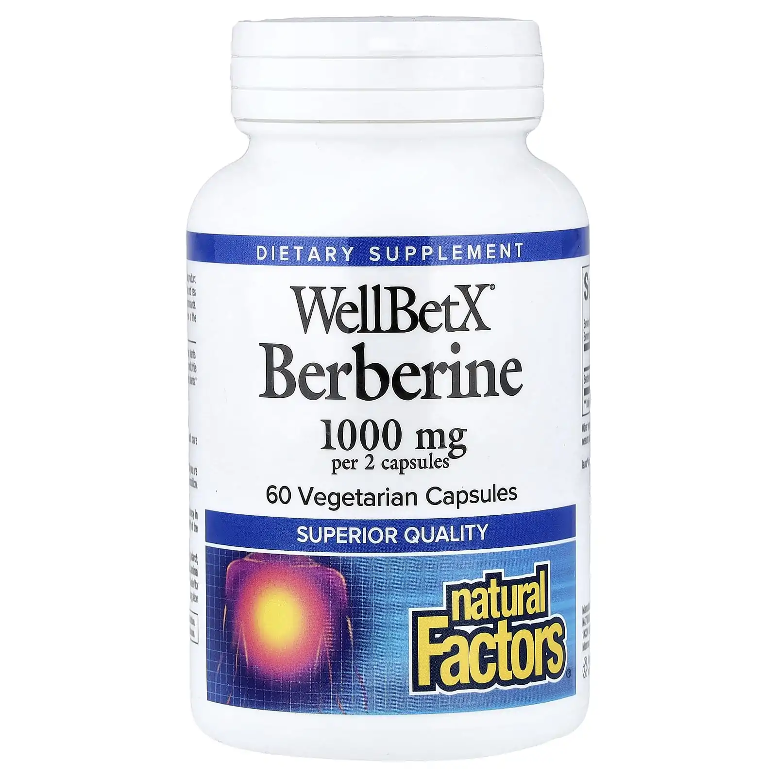 Promo ! Natural Factors Berberine WellBetX 1000 mg 60 vegetarian capsules