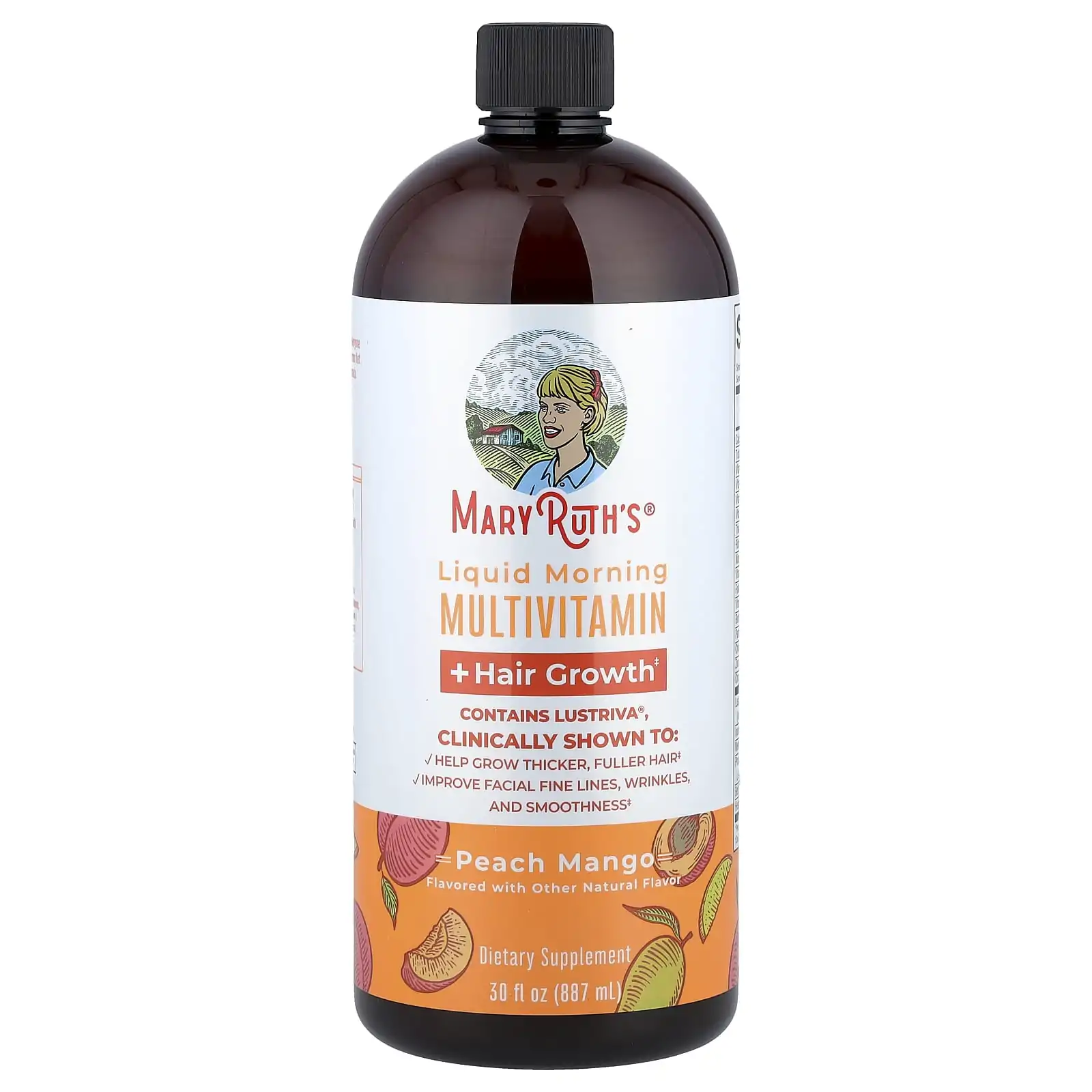 Promo ! MARY RUTH’S Morning Multivitamin + Hair Growth Liquid 887 ml