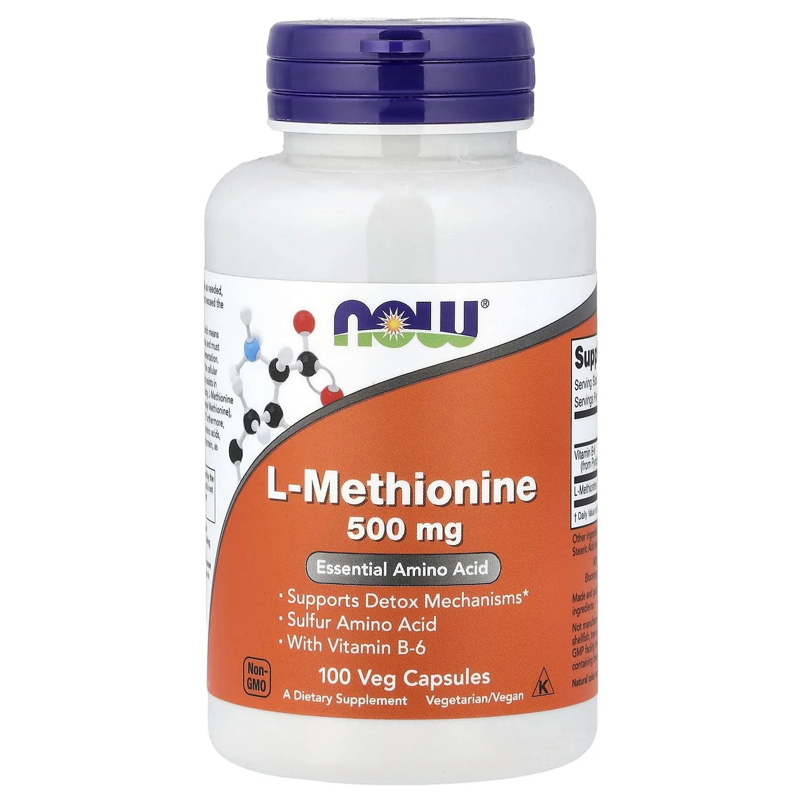Promo ! Now Foods L-Methionine 500 mg 100 Capsules