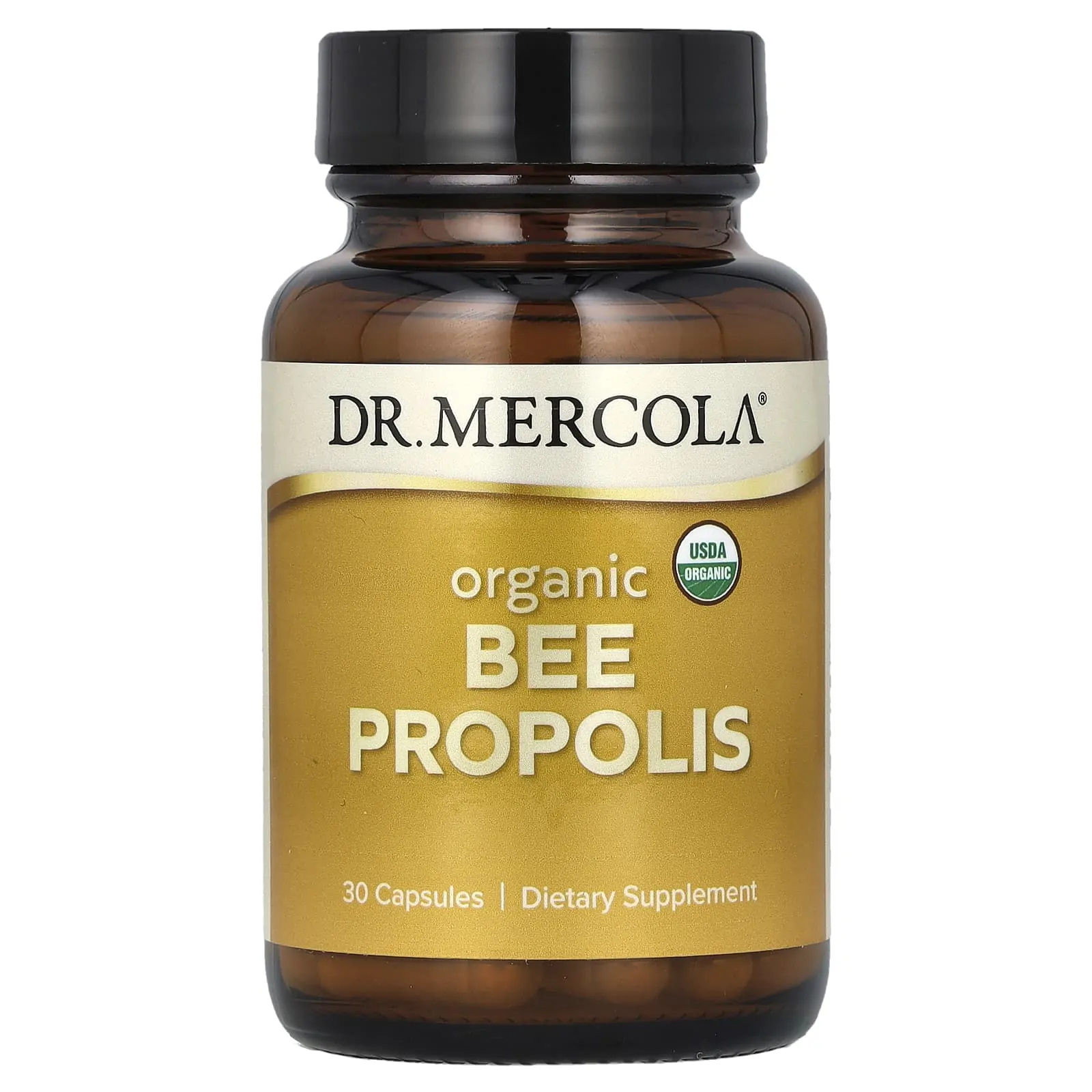 Promo ! Dr. Mercola, Organic Bee Propolis, 30 capsules (125 mg per capsule)