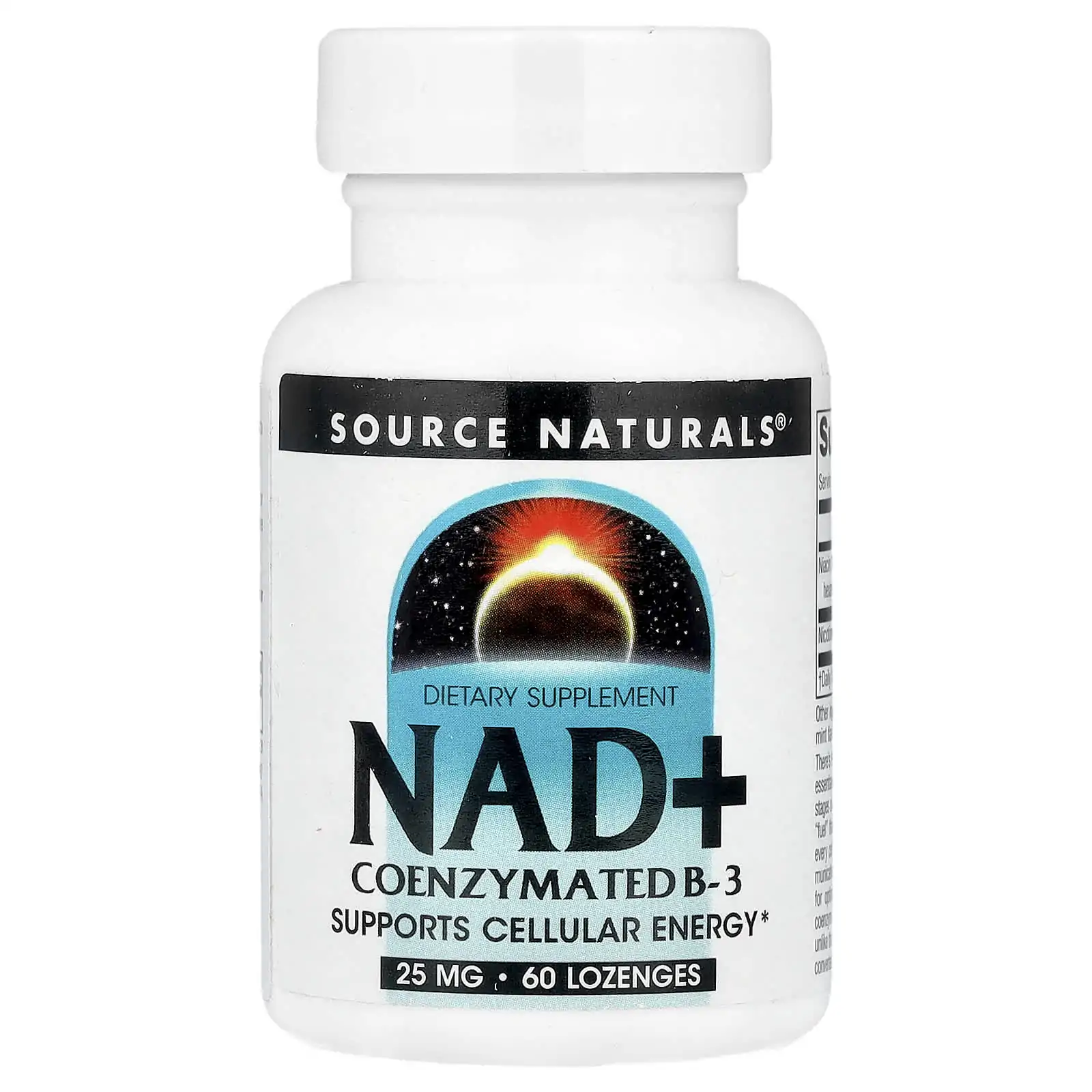 Promo ! Source Naturals, NAD+, Coenzyme B3 Vitamin, 60 lozenges