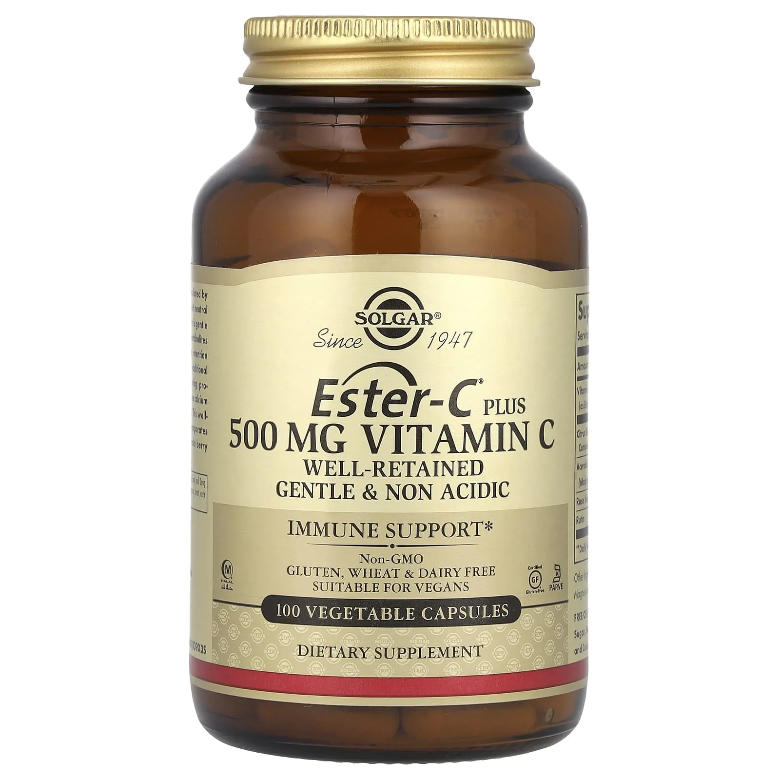 Promo ! Solgar Ester-C Plus, Vitamin C, 500 mg, 100 vegetable capsules