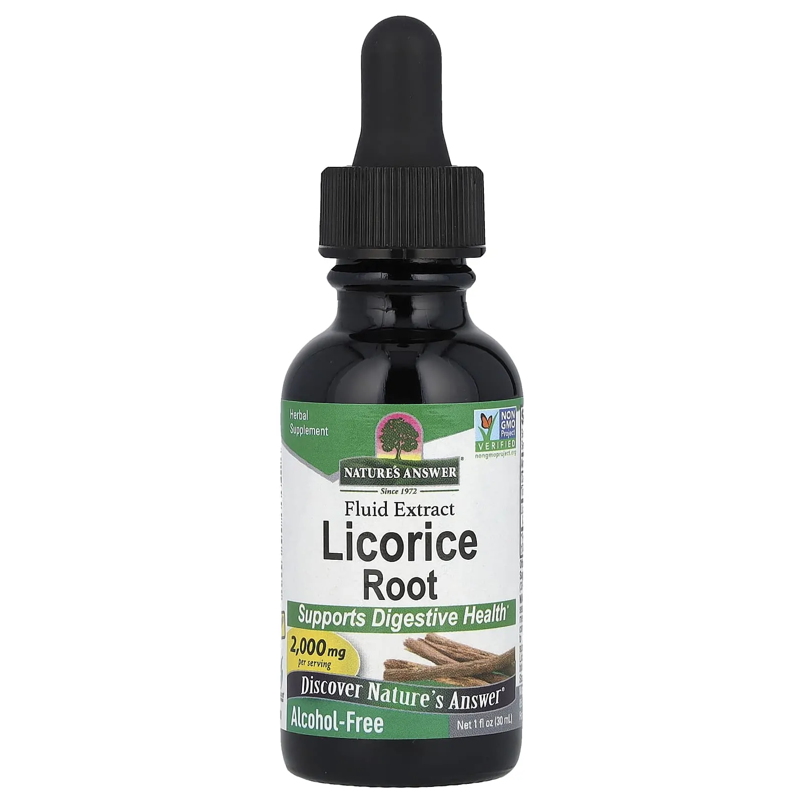 Promo ! Nature’s Answer, Licorice Root, Liquid Extract, Alcohol-Free, 2000 mg, 30 ml