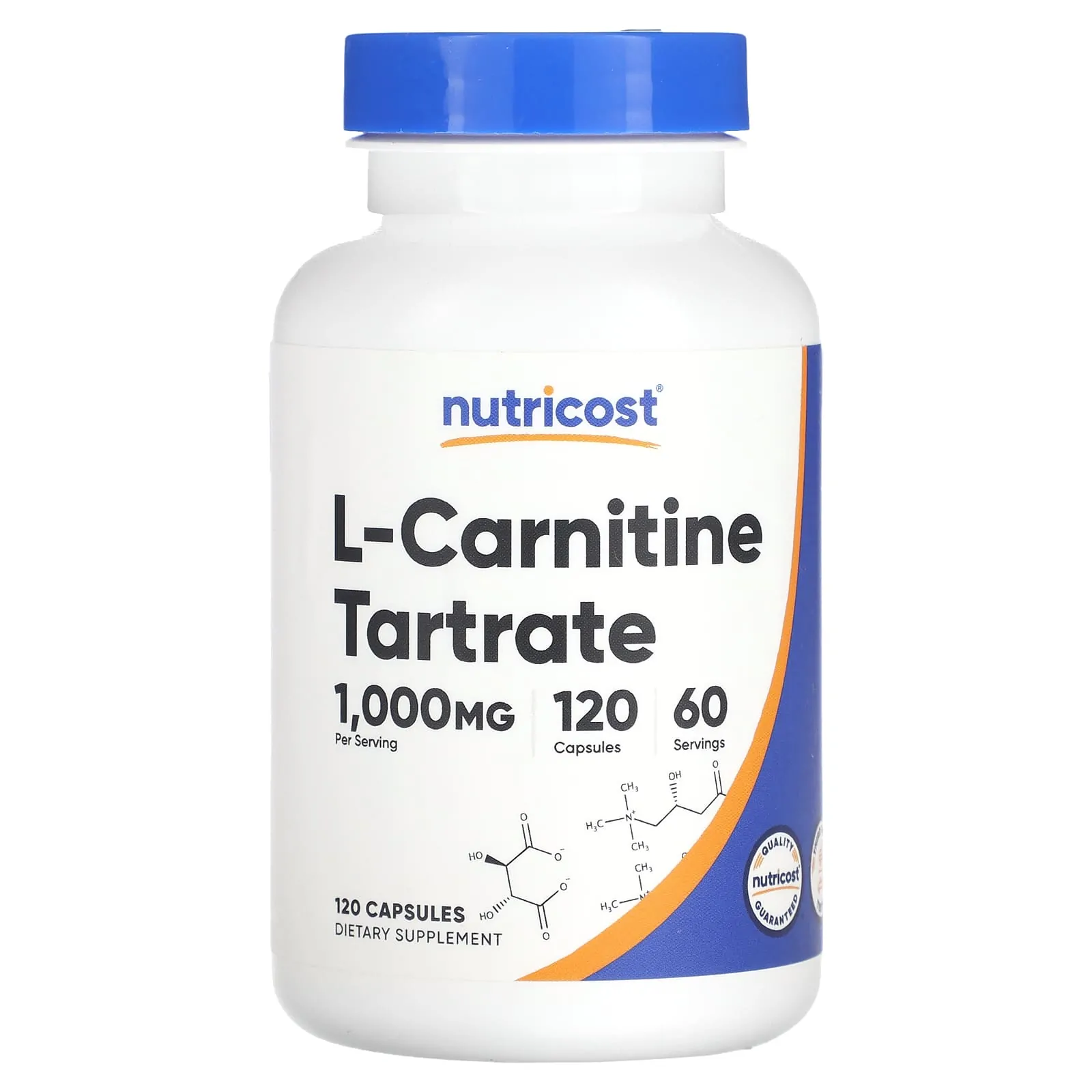 Promo ! Nutricost, L-carnitine tartrate, 120 capsules (500 mg each)