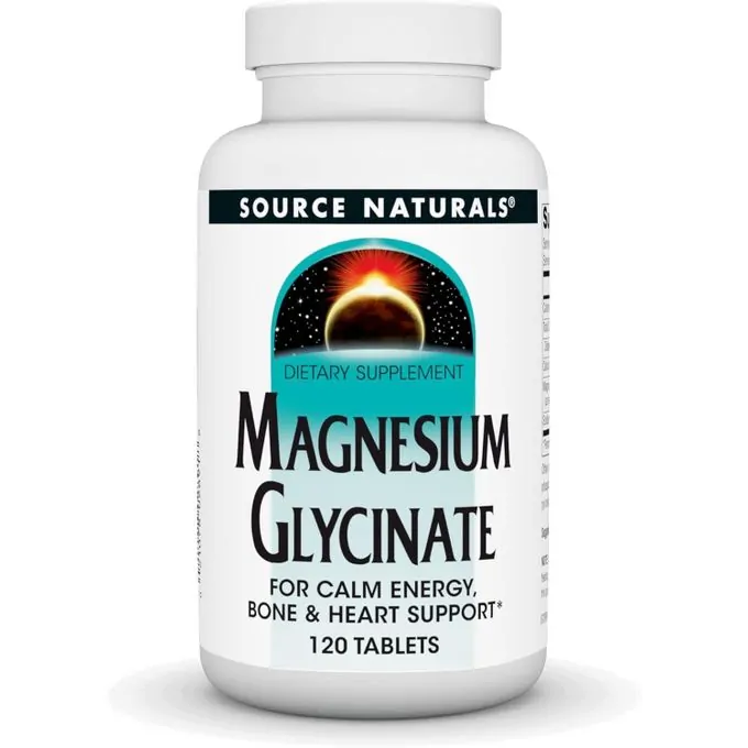 Promo ! Source Naturals, Magnesium Glycinate, 120 tablets