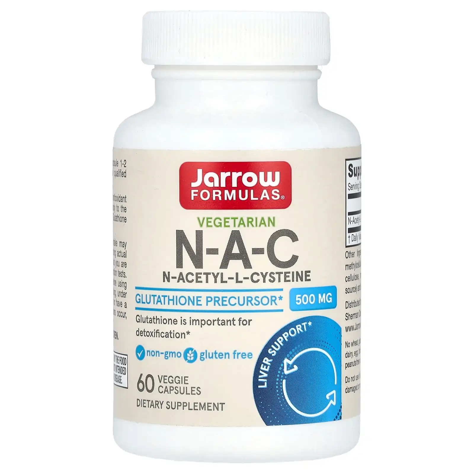 Promo ! Jarrow Formulas Vegetarian NAC N-acetyl-L-cysteine, 500 mg, 60 vegetarian capsules
