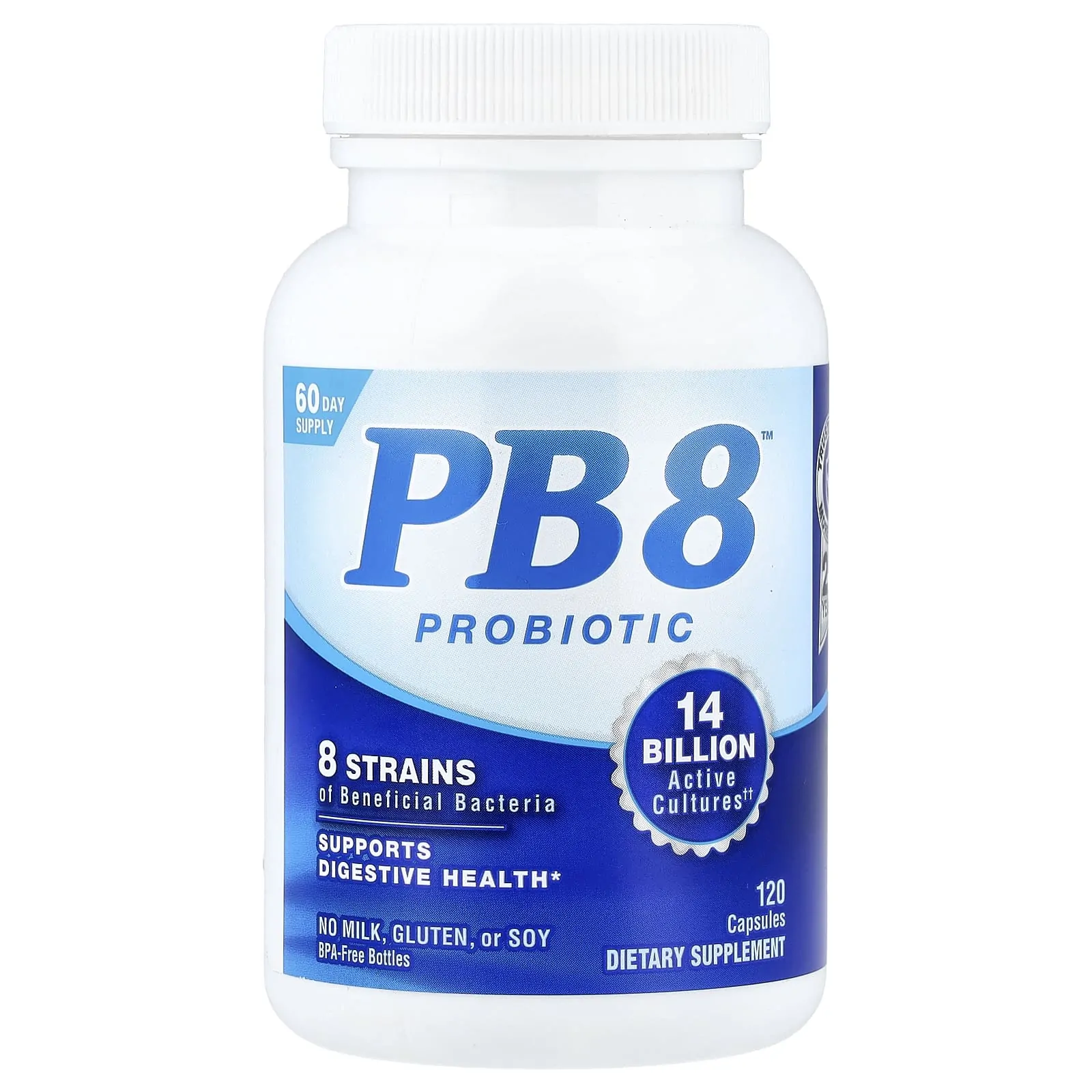 Promo ! Nutrition Now PB 8™ Probiotic, 120 capsules (7 billion CFU each)