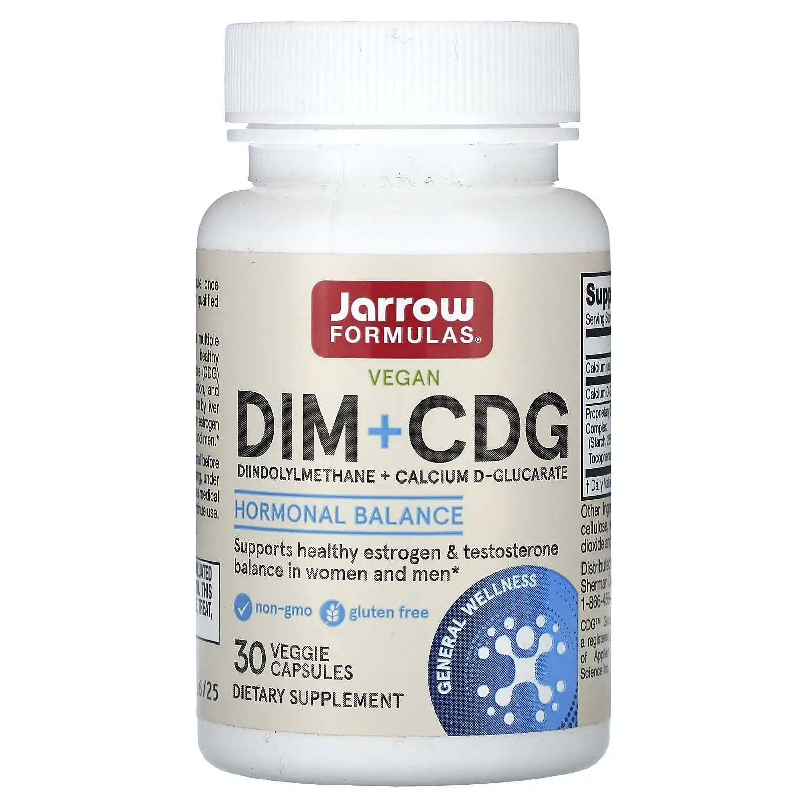 Promo ! Jarrow Formulas DIM + DGC, Enhanced Detox Formula, 30 Vegetarian Capsules