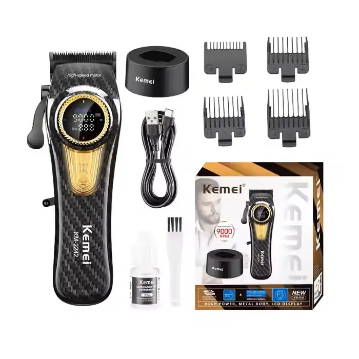 KEMEI Tondeuses à cheveux km-2242 rechargeables sans fil tondeuse à cheveux