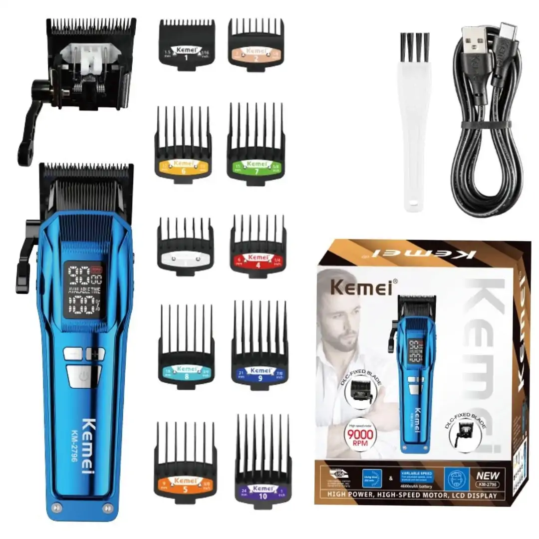 Kemei KM-2796 Tondeuses à cheveux professionnels sans fil