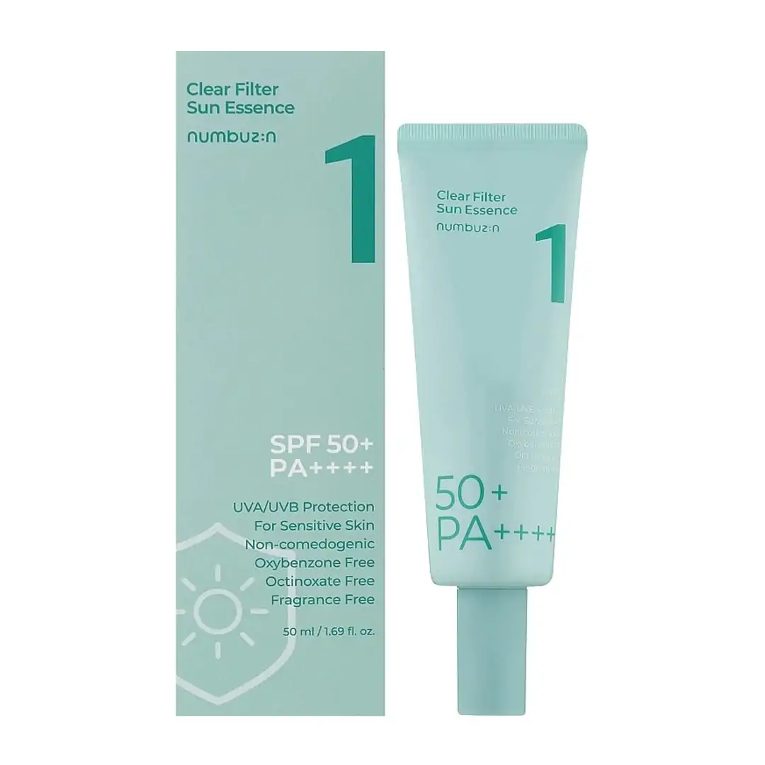 numbuzin Crème solaire hydratante – Clear Filter Sun Essence SPF 50+ PA++++ – 50 ml