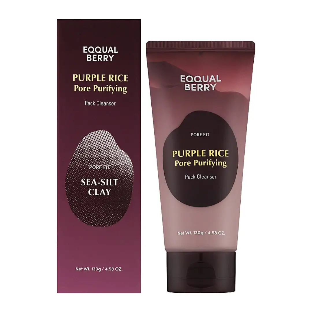 EQQUAL BERRY – Purple Rice Pore Purifying Pack Cleanser – 130g