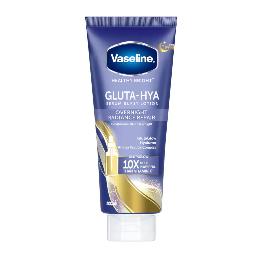 Vaseline – Healthy Bright Gluta-Hya Serum Burst Lotion – Overnight Radiance Repair 330ml