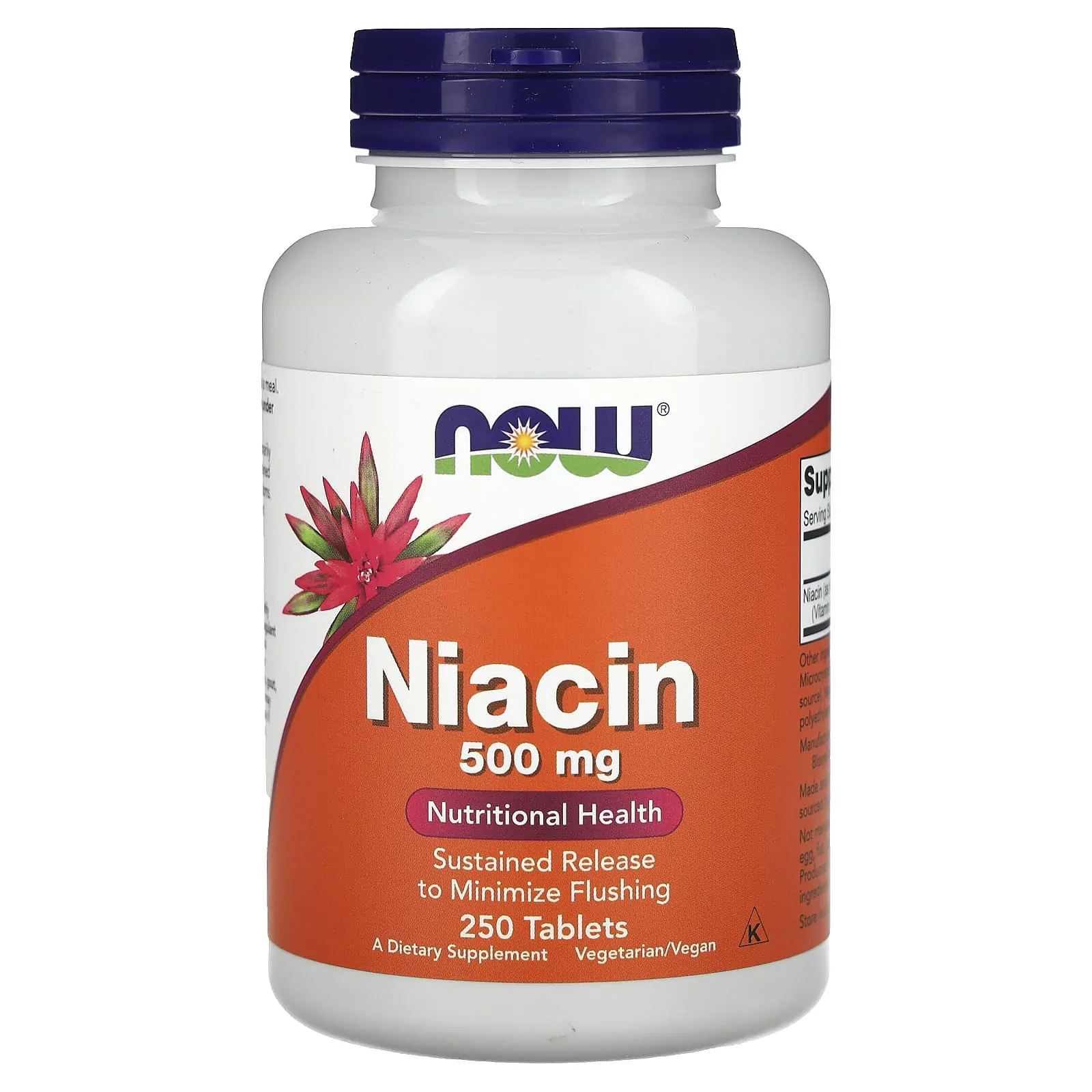 Promo ! NOW Foods, Niacine, 500 mg, 250 comprimés
