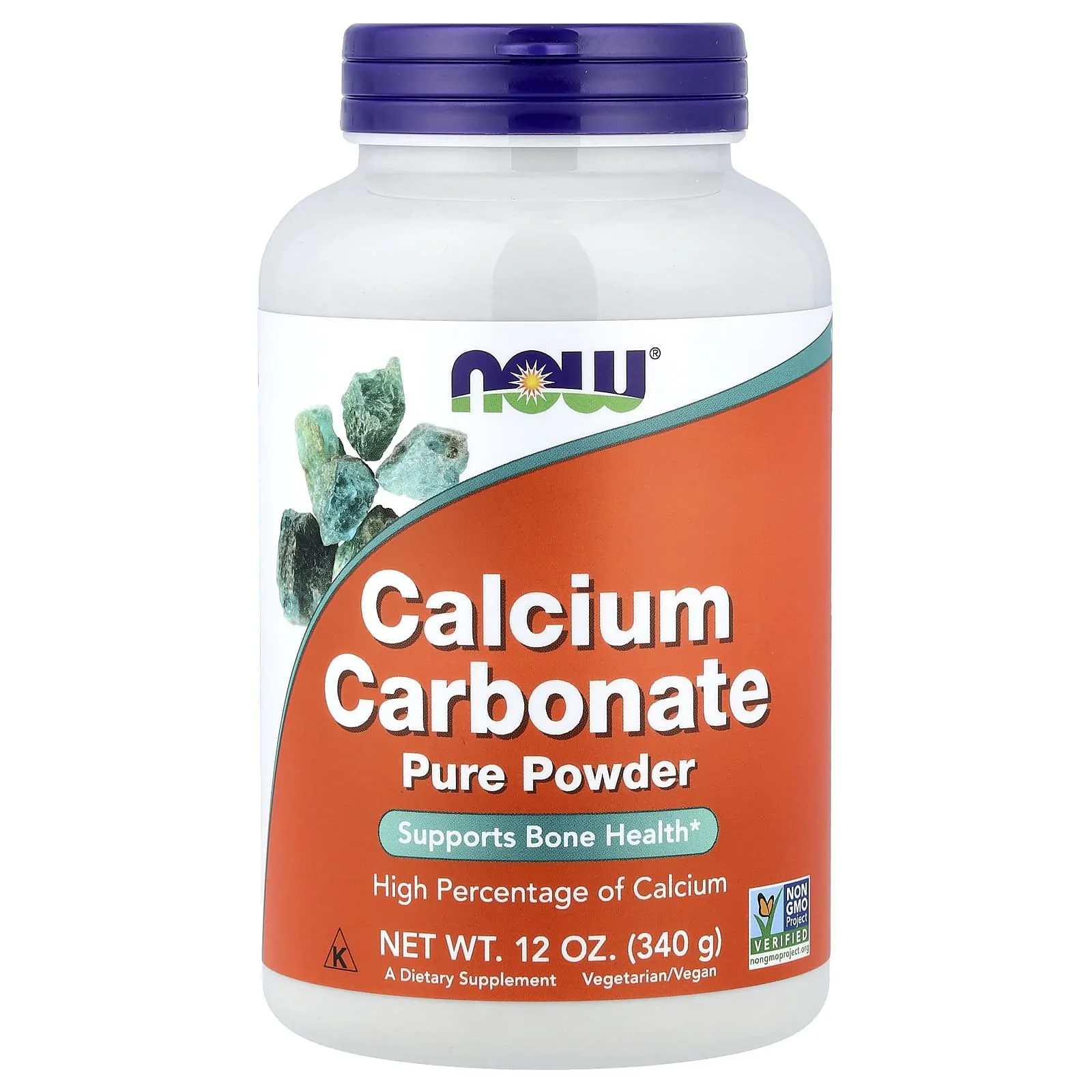 Promo ! NOW Foods, Poudre pure de carbonate de calcium, 340 g