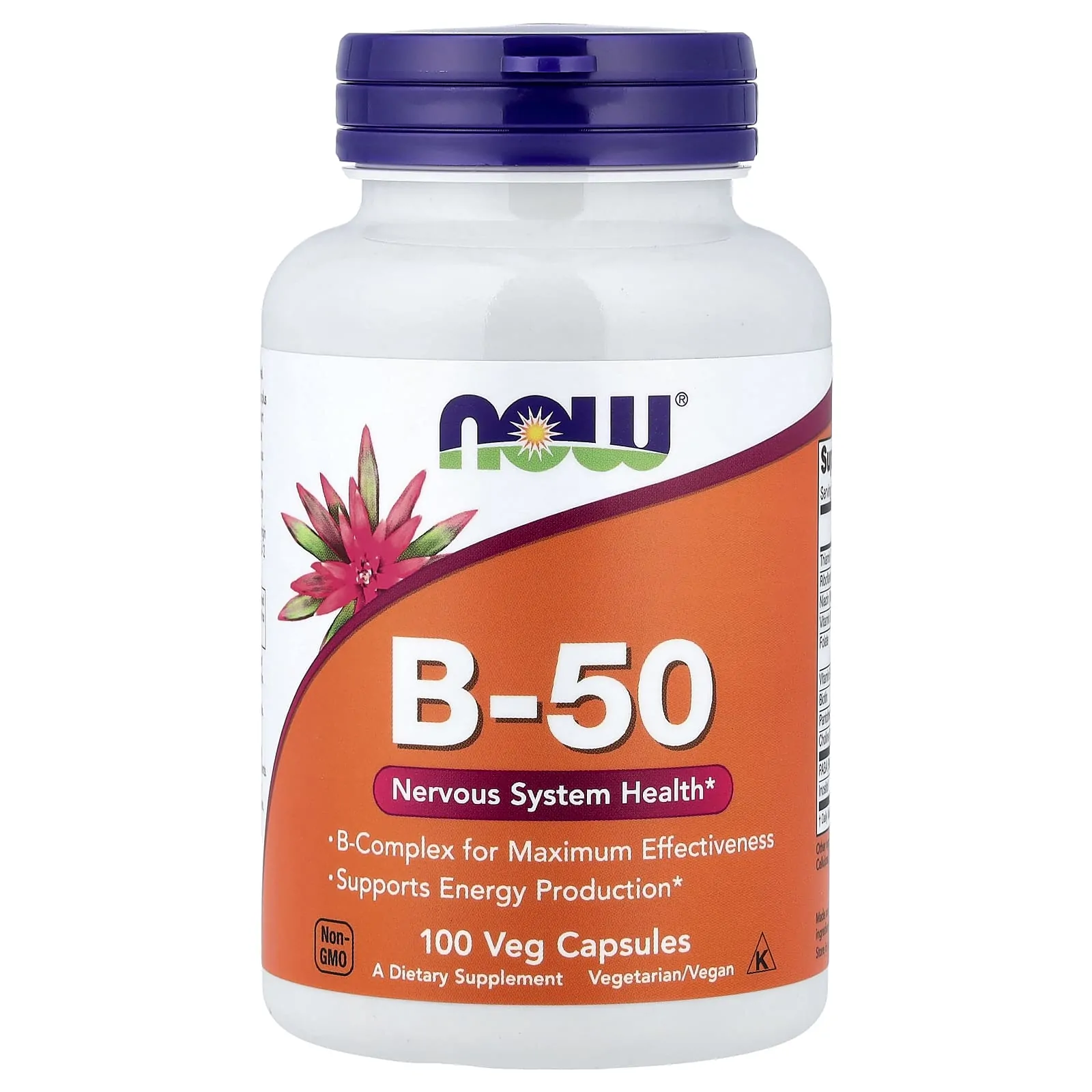 Promo ! NOW Foods, B-50, 100 capsules végétales