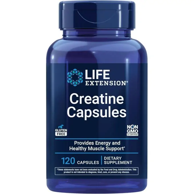 Life Extension Capsules de creatine, 120 capsules