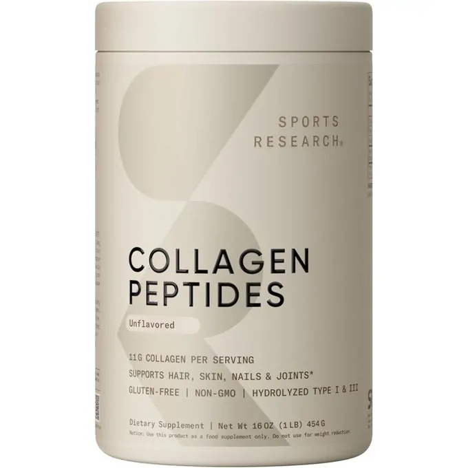 Sports Research Peptides de collagène, Non aromatisé, 454