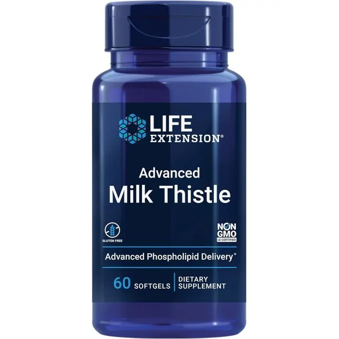 Life Extension, Chardon-Marie Milk thistle 60 capsules à enveloppe molle