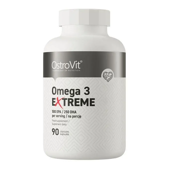 OstroVit Omega 3 Extreme – 1000 mg d’Huile de Poisson 90 Caps