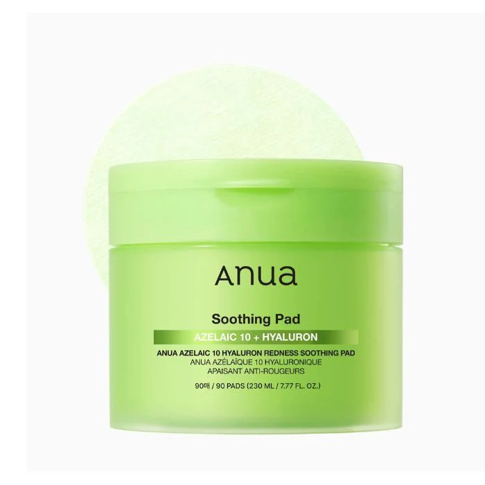 Promo ! ANUA Azelaic Acid 10 + Hyaluron Soothing Pad 90 Pads