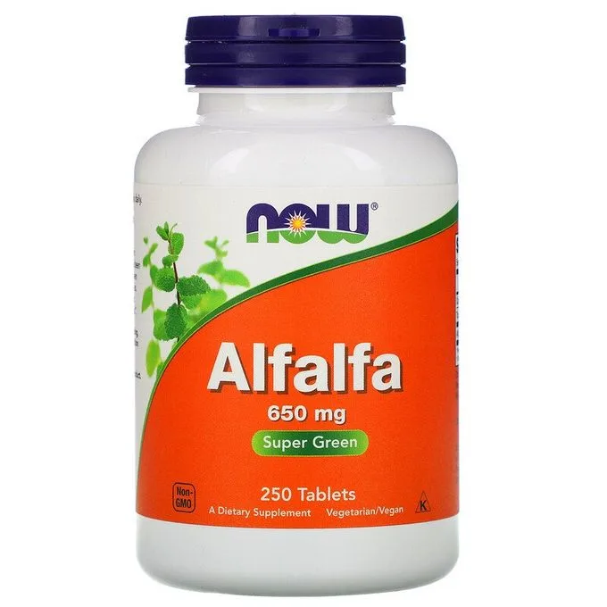 Promo ! Now Foods Alfalfa (Luzerne), 650 mg, 250 comprimés