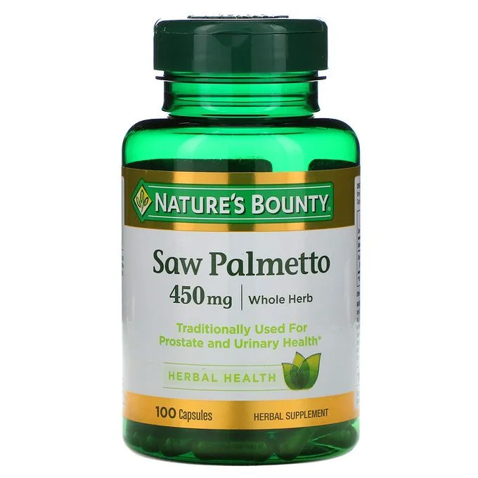 Promo ! Nature’S Bounty Saw Palmetto, 450 mg, 100 Capsules.