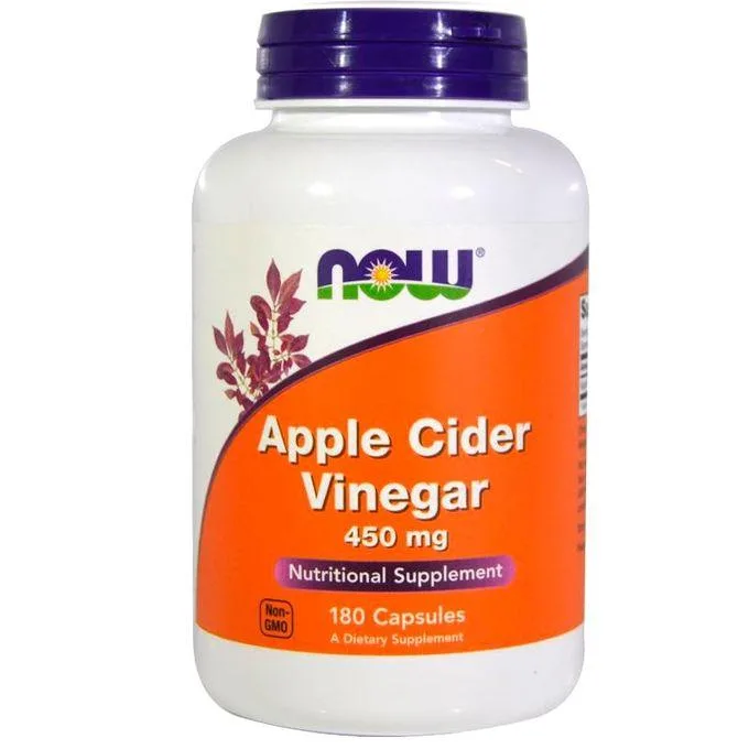 Promo ! Now Foods Vinaigre de Cidre de Pommes, 450 mg, 180 Caps