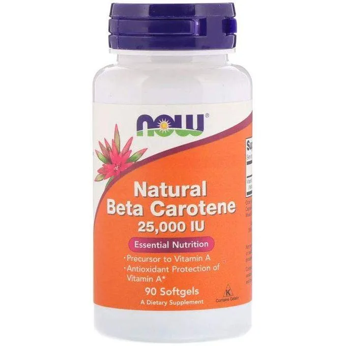 Now Foods naturel beta carotène, 90 gélules