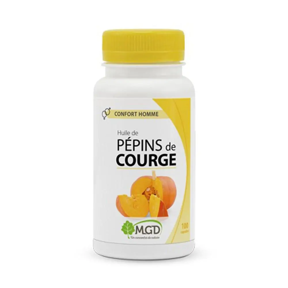 Promo ! Mgd Nature Huile de Pépins De Courge 100 Capsules