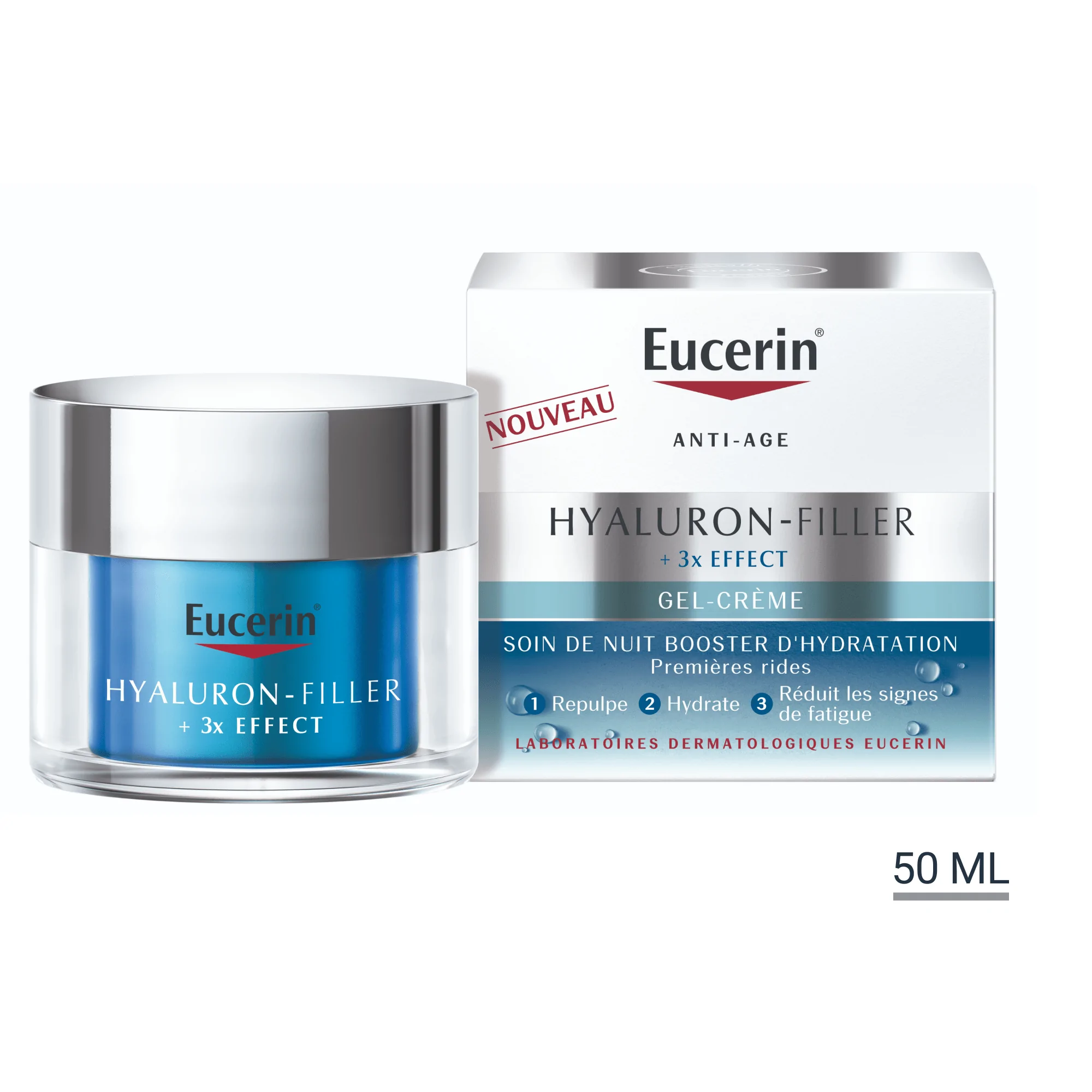 EUCERIN HYALURON-FILLER + 3x EFFECT SOIN DE NUIT BOOSTER D’HYDRATATION