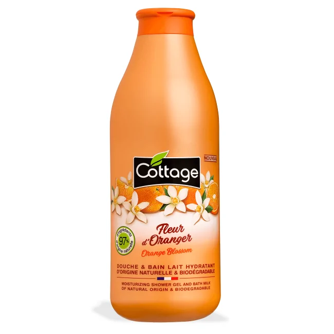 Cottage Douche & Bain Lait Hydratant FLEUR D’ORANGER